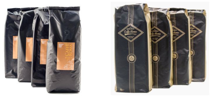 Brand New Caffe Roma Foil Bags Brand New Caffe Roma Foil Bags