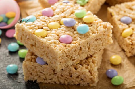 Rice Crisp Bars Valentine's Day Blog Recipe.