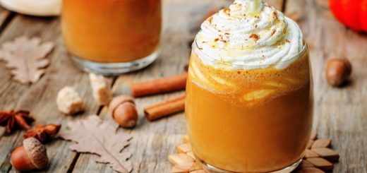 pumpkin spice latte with whipped cream.