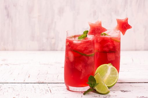 Watermelon mojito cocktail