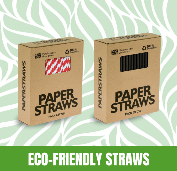 Eco-friendly Paper Straws MENU Banner