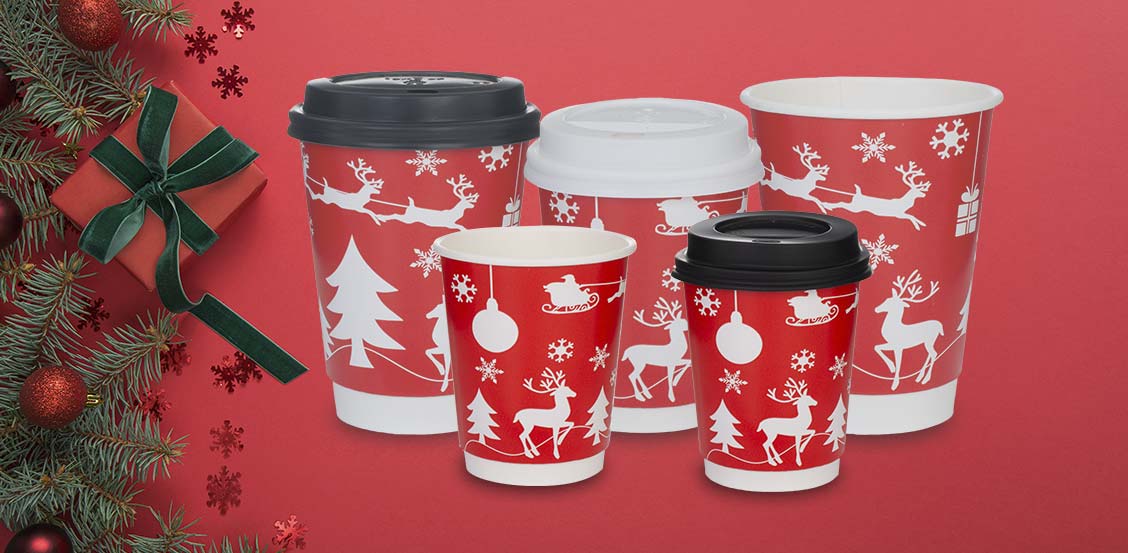 Christmas Design Coffee Cups