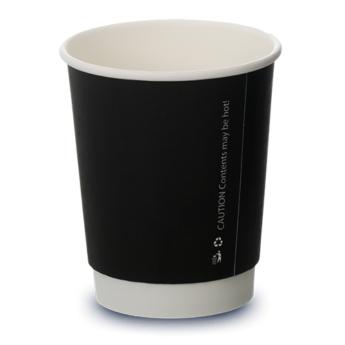 image of Matt Black Double Wall cup 