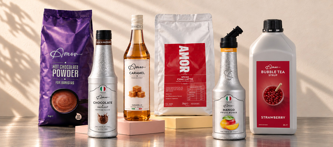 Enjoy the rich, sweet, and buttery smoothness of caramel with Amor syrup.