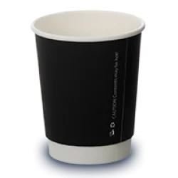Matt Double Wall Black Cups