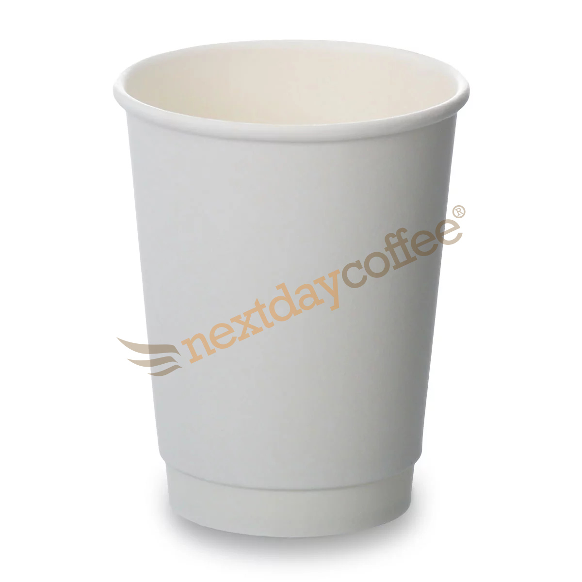 8 oz Black Rippled Double Wall Paper Cups with Lid Option