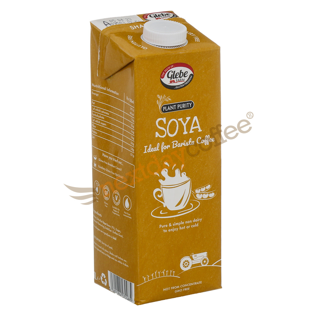 Glebe Farm Soya Milk 1 Litre Dairy free milk alternative
