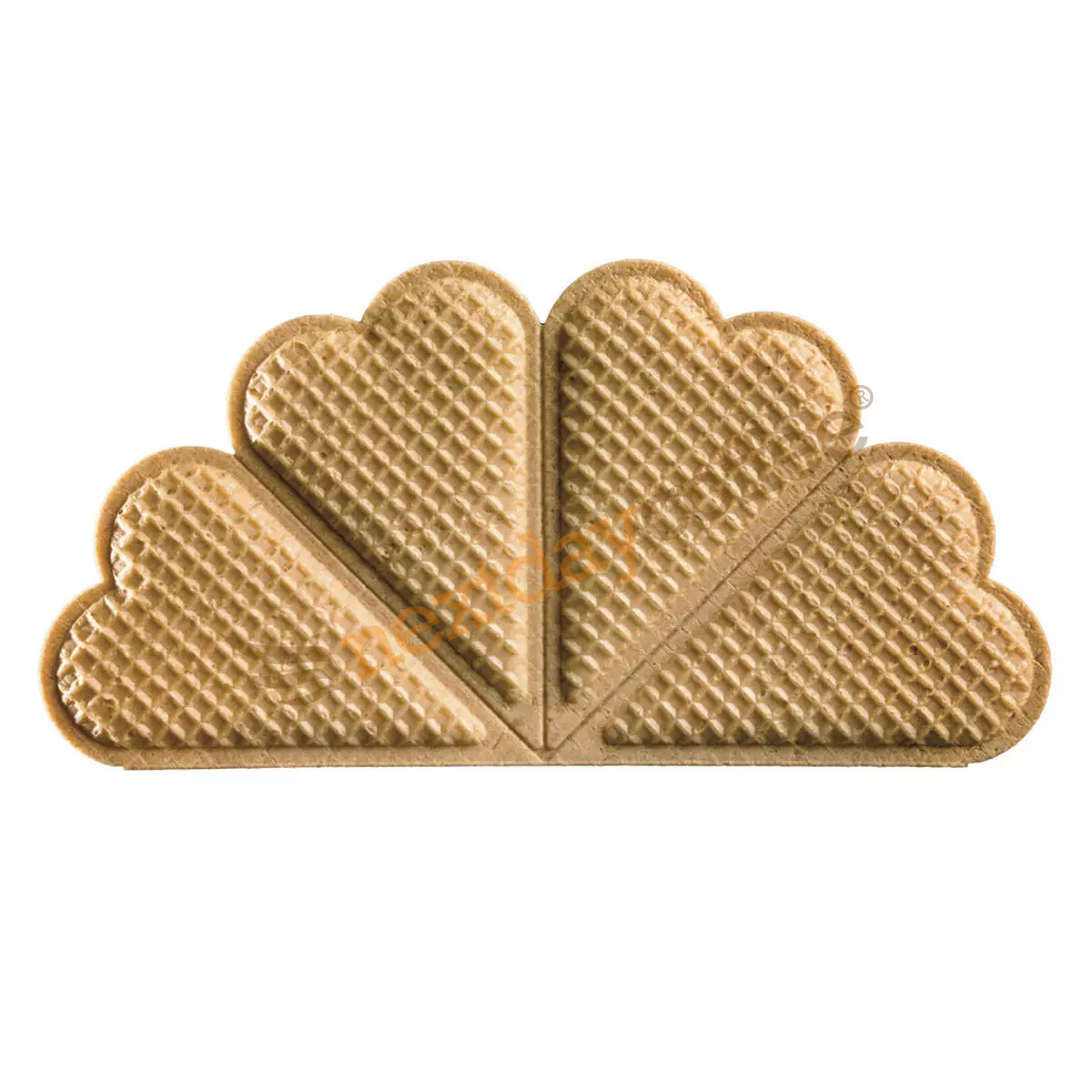 Heartshaped Ice Cream Fan Wafers (200)