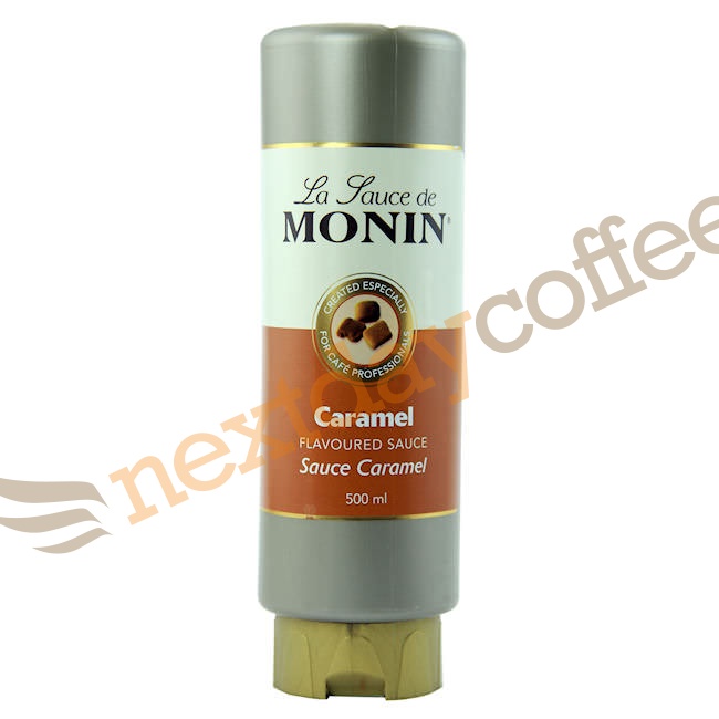 Monin Caramel Sauce, 500ml bottle, for Drinks & Desserts