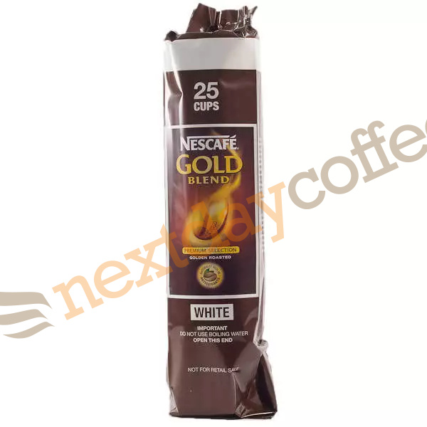 Nescafe Gold Blend In-Cup Coffee White 73 mm x25 Sleeve 