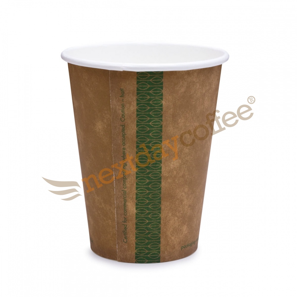 Vegware Single Wall Compostable Coffee Cups, 12oz, 89 Series