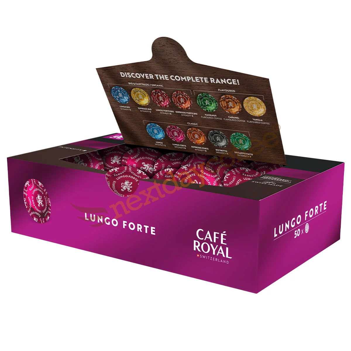 Cafe Royal Espresso Forte 50 Capsule Box Cafe Royal Lungo Forte