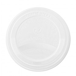 6/8oz Vegware White Compostable Sip Lids (100)