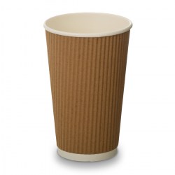 12oz Kraft Brown Ripple Cups (100)