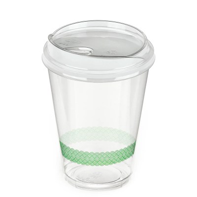 16oz Milkshake Cups & Flat Lids Combo