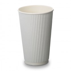 16oz White Ripple Cups (500)