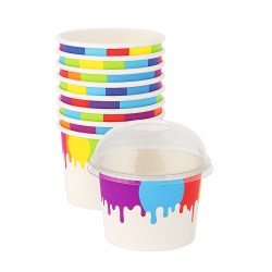 4oz Ice Cream Tub & Domed Lid Combo - 1 Scoop