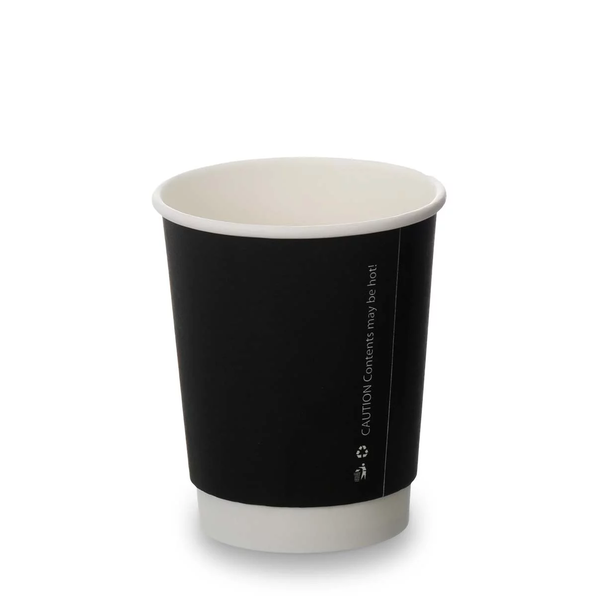 Matt Black Double Wall Paper Cups | Takeaway Coffee Cups