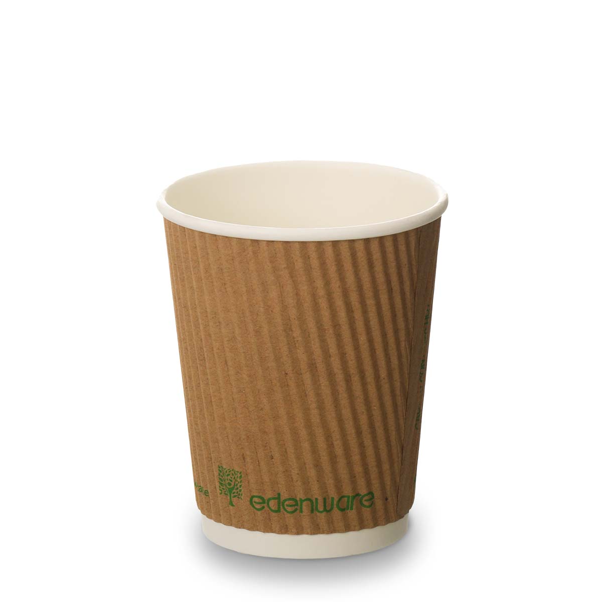8oz Kraft Ripple Compostable Paper Cup (500)