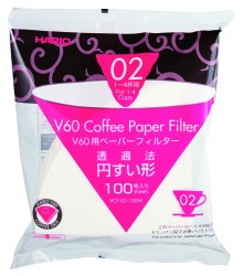 Hario V60 02 White Filter Papers (100 pack)