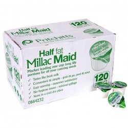 Millac Maid Half Fat Long Life Milk Pots (120)