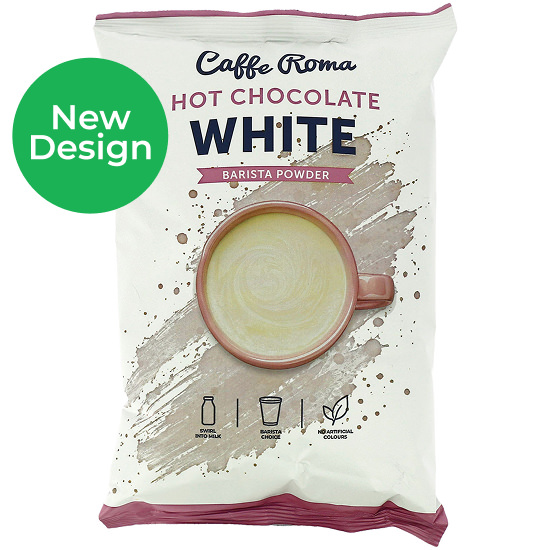 Caffe Roma White Hot Chocolate Powder 1kg Front