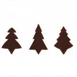 Dark Chocolate Christmas trees