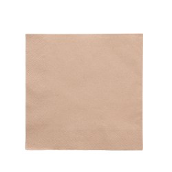 Vegware Unbleached 2 Ply 40cm Napkins (100)