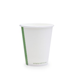 8oz Single Wall Compostable Vegware White Cups (50)