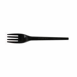 Vegware Compostable Black Plastic Fork (1000)