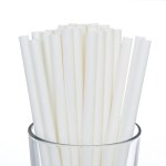 Paper Smoothie Straws - White (250)