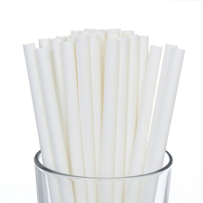 Paper Smoothie Straws - White (250)
