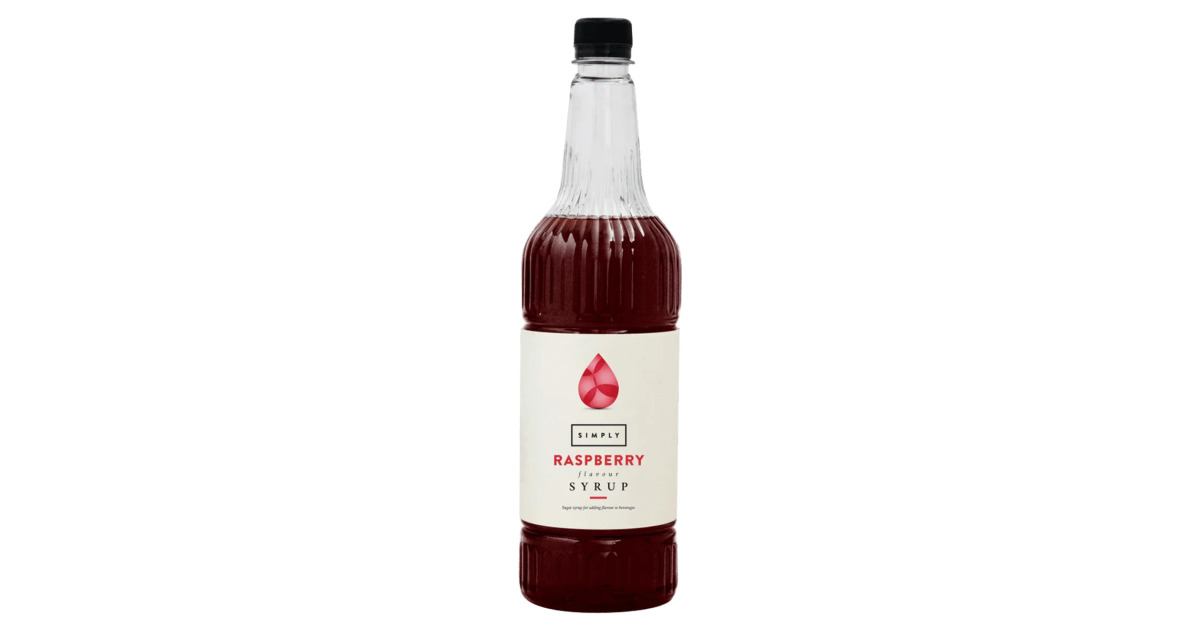 Simps Blue Raspberry Syrup Simply Raspberry Syrup (1 Litre) | Cocktail Flavouring Syrup