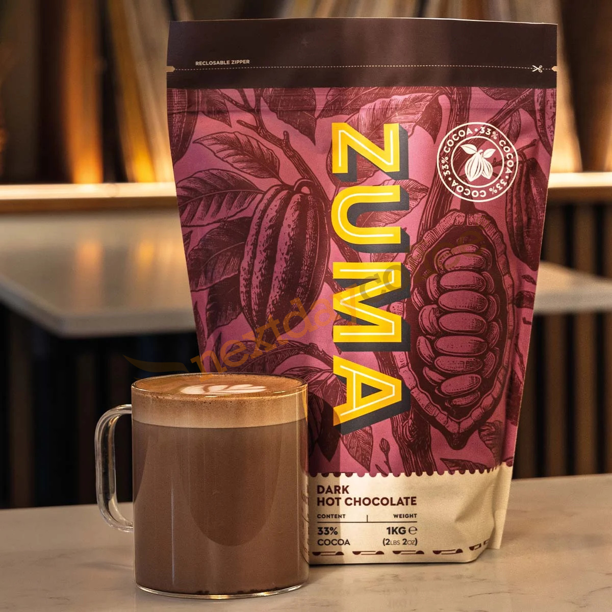 ZUMA Thick Hot Chocolate Powder – 2kg Bulk Bag – Vegan Friendly – UK Seller