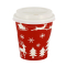 10oz Single Wall Cups - Festive Red Design (1000)