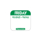 25mm Square Day of the Week Labels - Friday (1000)