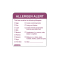 Allergen Food Labels 50mm x 50mm (500)