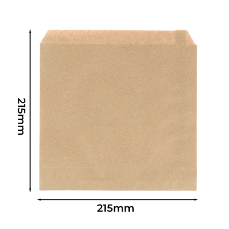 Flat Kraft Paper Bags - Small (1000)