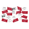 10 Inch Christmas Crackers Golden Stars (50)
