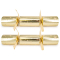 10 Inch Christmas Crackers Golden Stars (50)