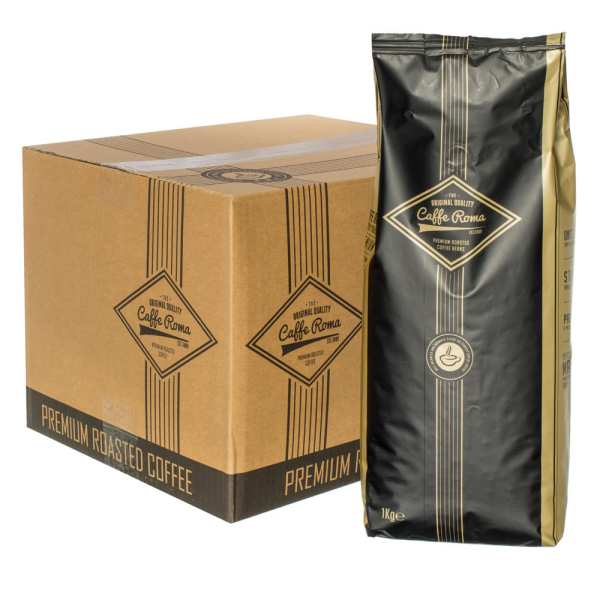 Caffe Roma 100% Robusta Coffee Beans (6 x 1kg)