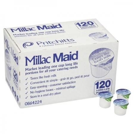 Millac Maid Long Life Milk Pots (120)