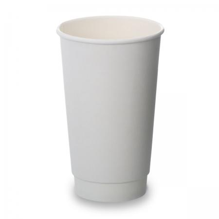 16oz Double Wall Cups - White (500)