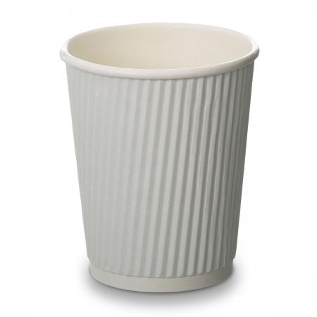 8oz White Ripple Cups (500)