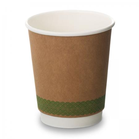 8oz Double Wall Compostable Paper Cups (100)