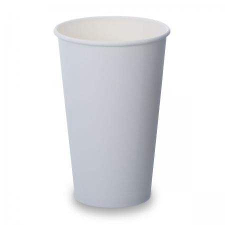 16oz Single Wall White Paper Cups (100)