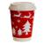 8oz Double Wall Cup - Festive Red Design (500)