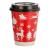 8oz Double Wall Cup - Festive Red Design (500)