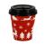 10oz Single Wall Cups - Festive Red Design