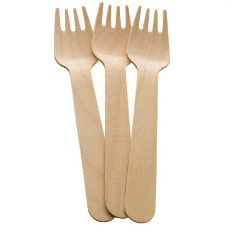 Biodegradable Wooden Forks (100)